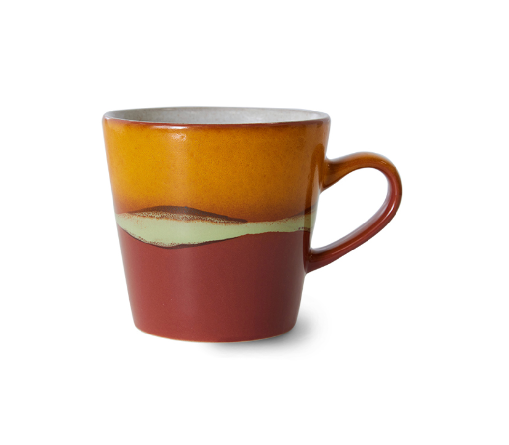 HKliving : 70s ceramics: americano mug, clay