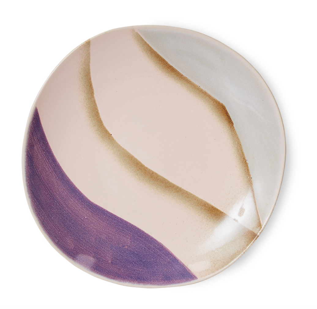 HKliving: 70s ceramics: side plates, valley (set of 2)