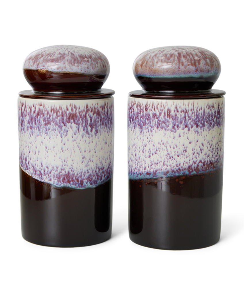 70s ceramics: storage jar, yeti