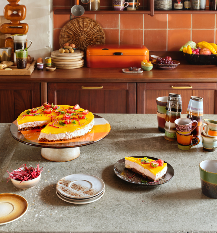 HKliving : 70s ceramics: ristretto mugs, solar (set of 4)