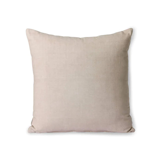HKLIVING Striped Velvet Cushion in BEIGE/LIVER