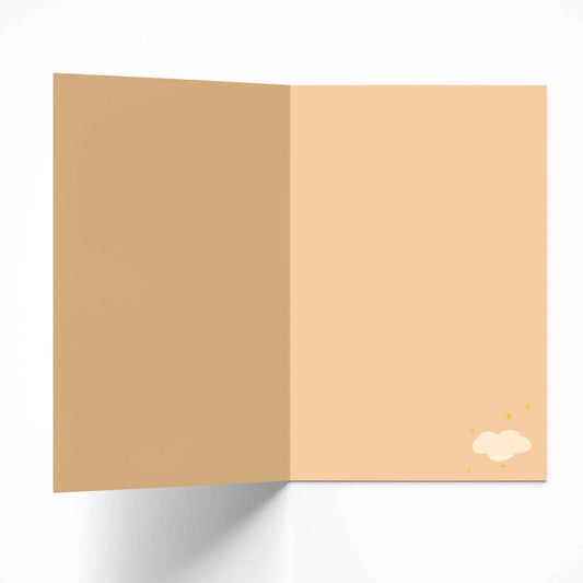Moon kisses birthday card