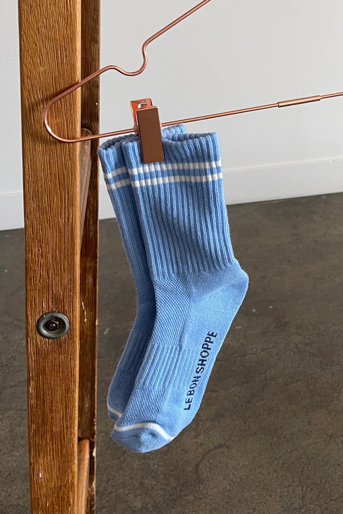 Le Bon Boyfriend socks in French Blue