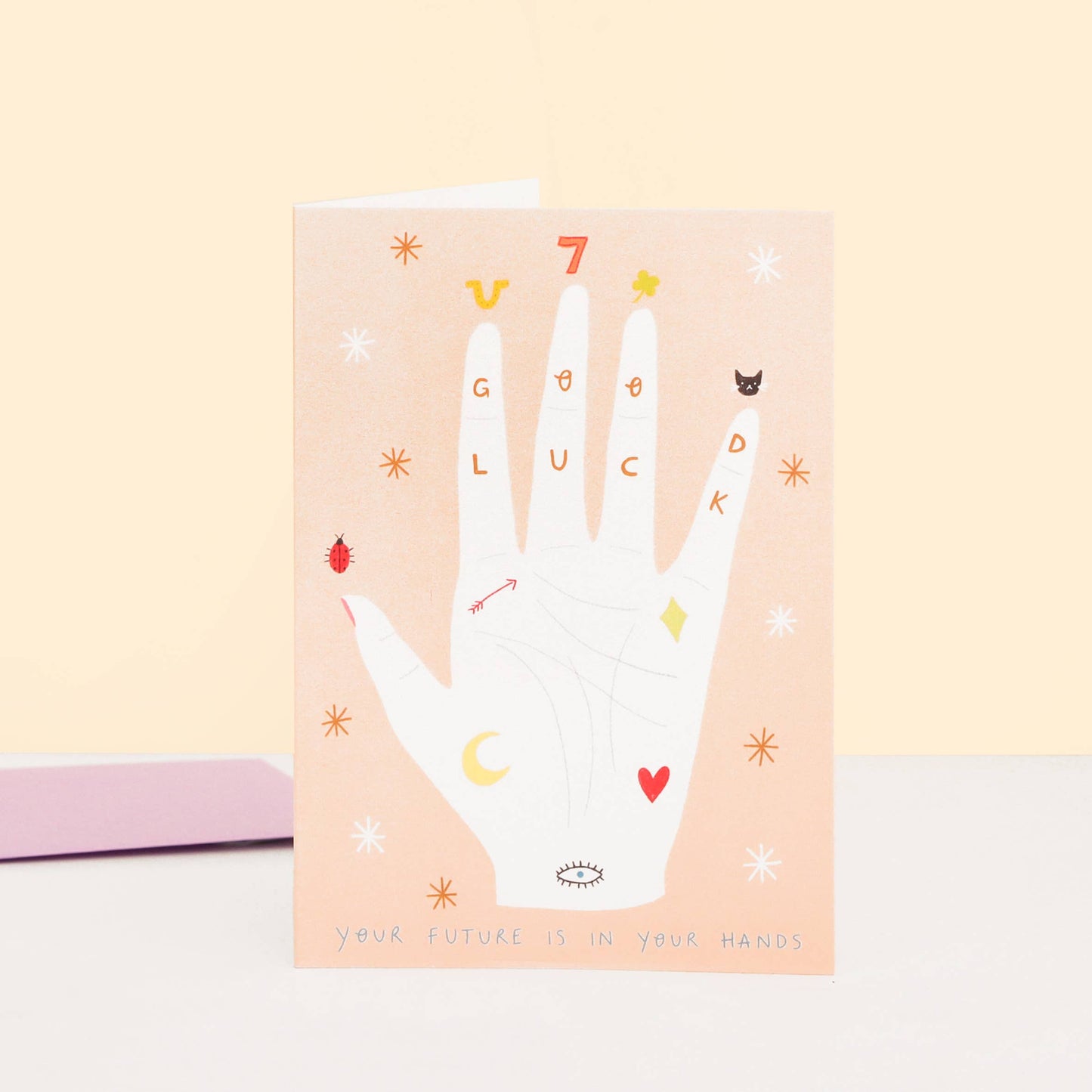 Palmistry Good Luck Card