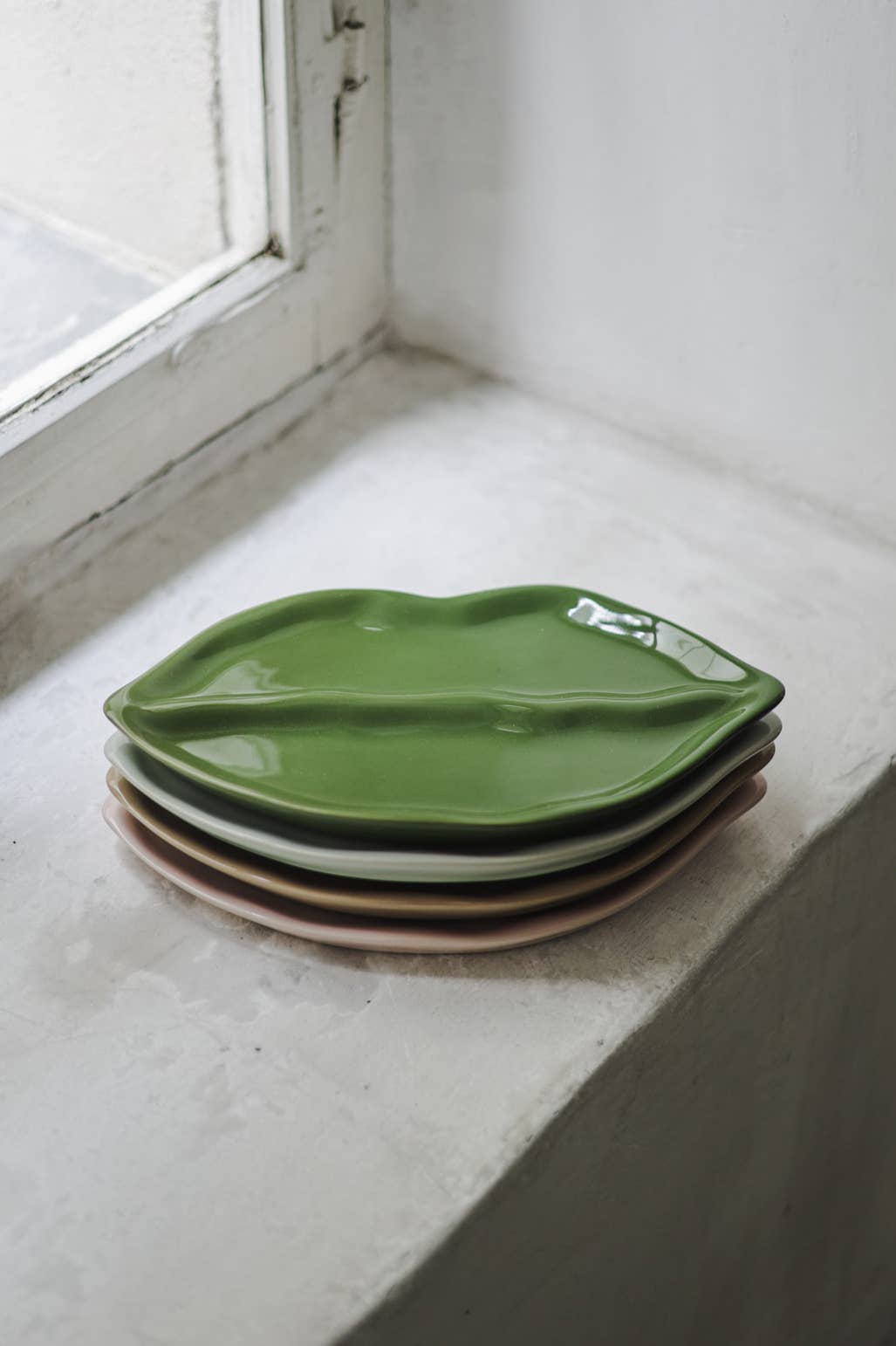 Lip plate, green