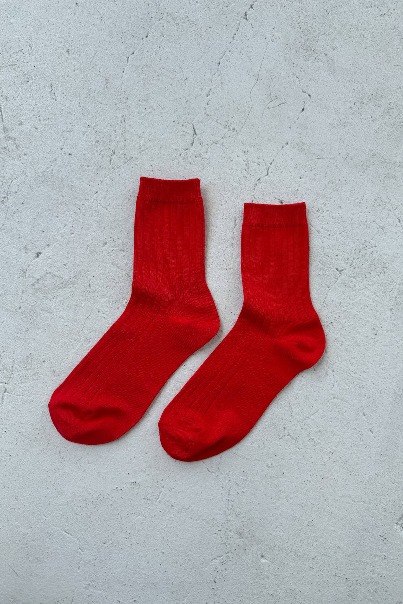 Her Socks - Mercerized Combed Cotton Rib: Cactus
