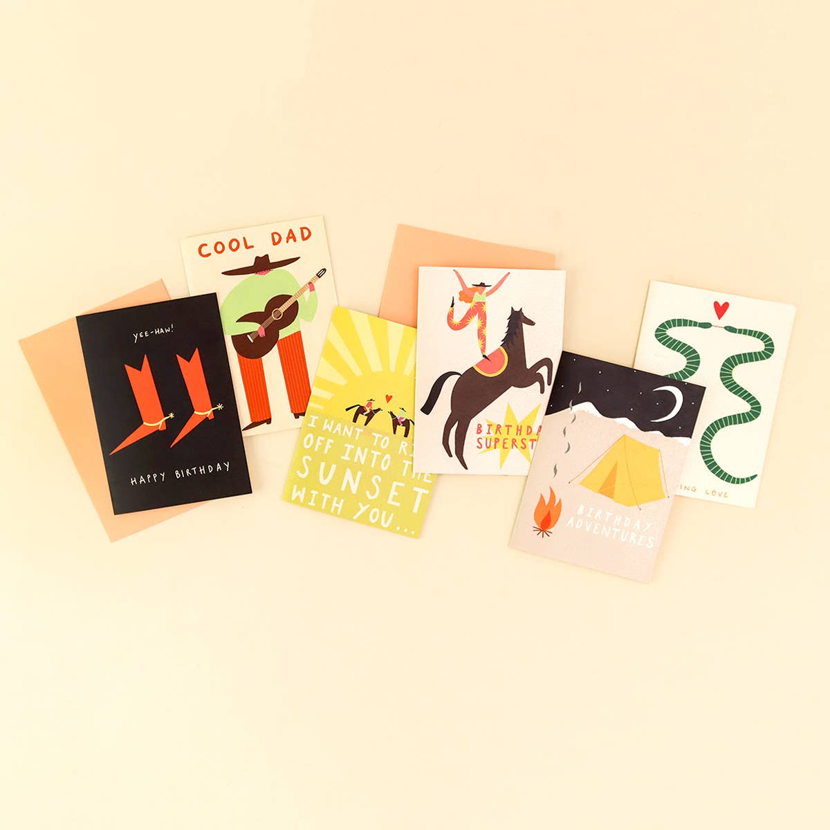 Superstar Birthday Card | Cowgirl Card |