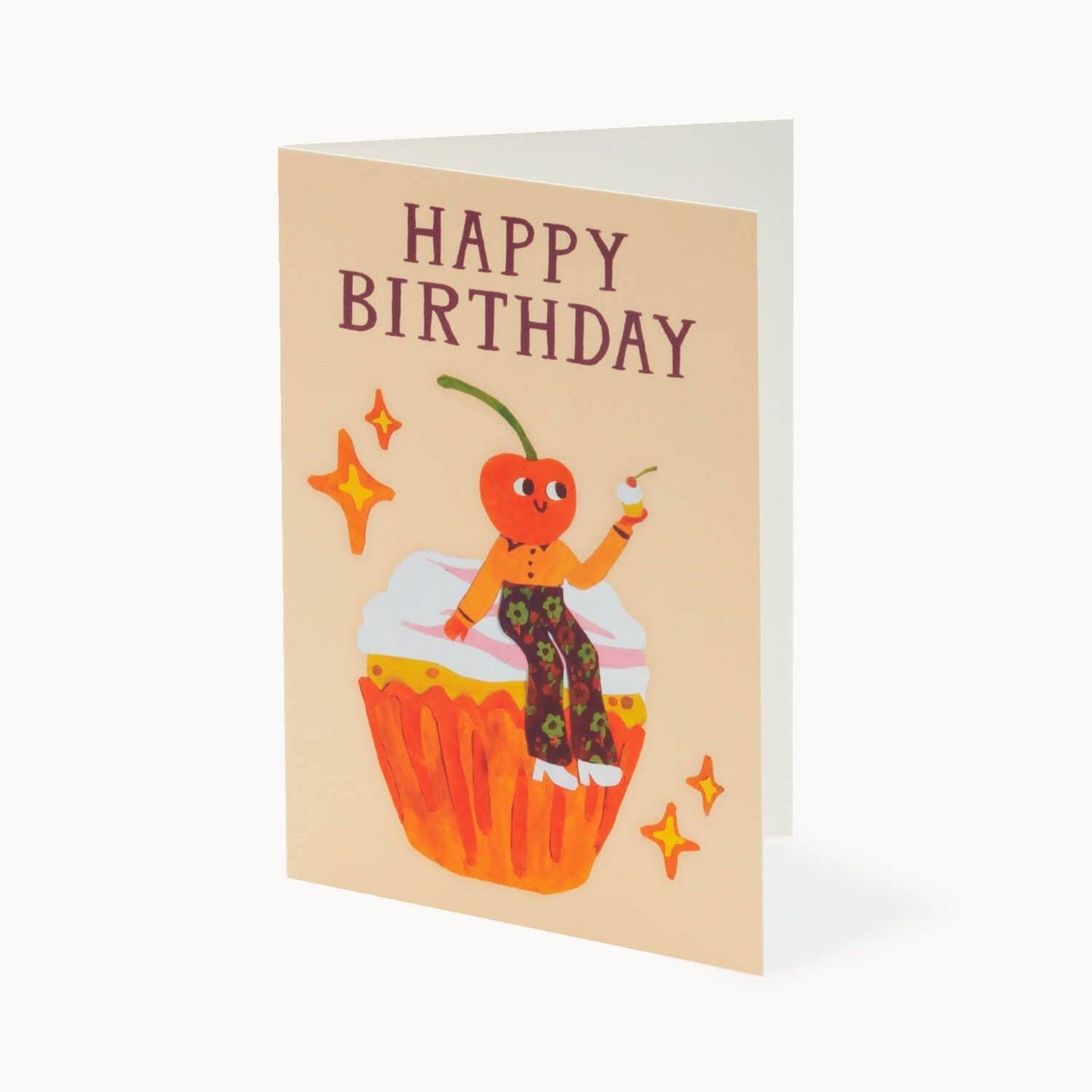 Happy Birthday Cherry Cupcake