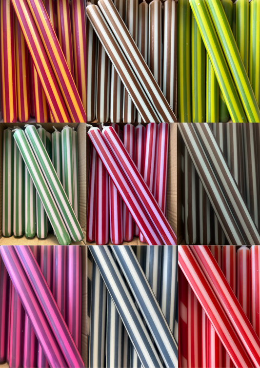 AUTUMN PINSTRIPES INDIVIDUAL : Olive/Forest green
