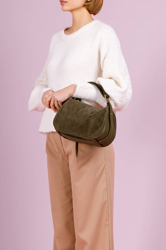 AMICIE SUEDE Bag : Khaki