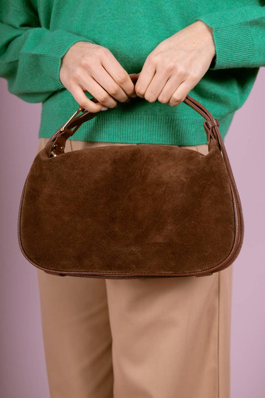 AMICIE SUEDE Bag : Light taupe