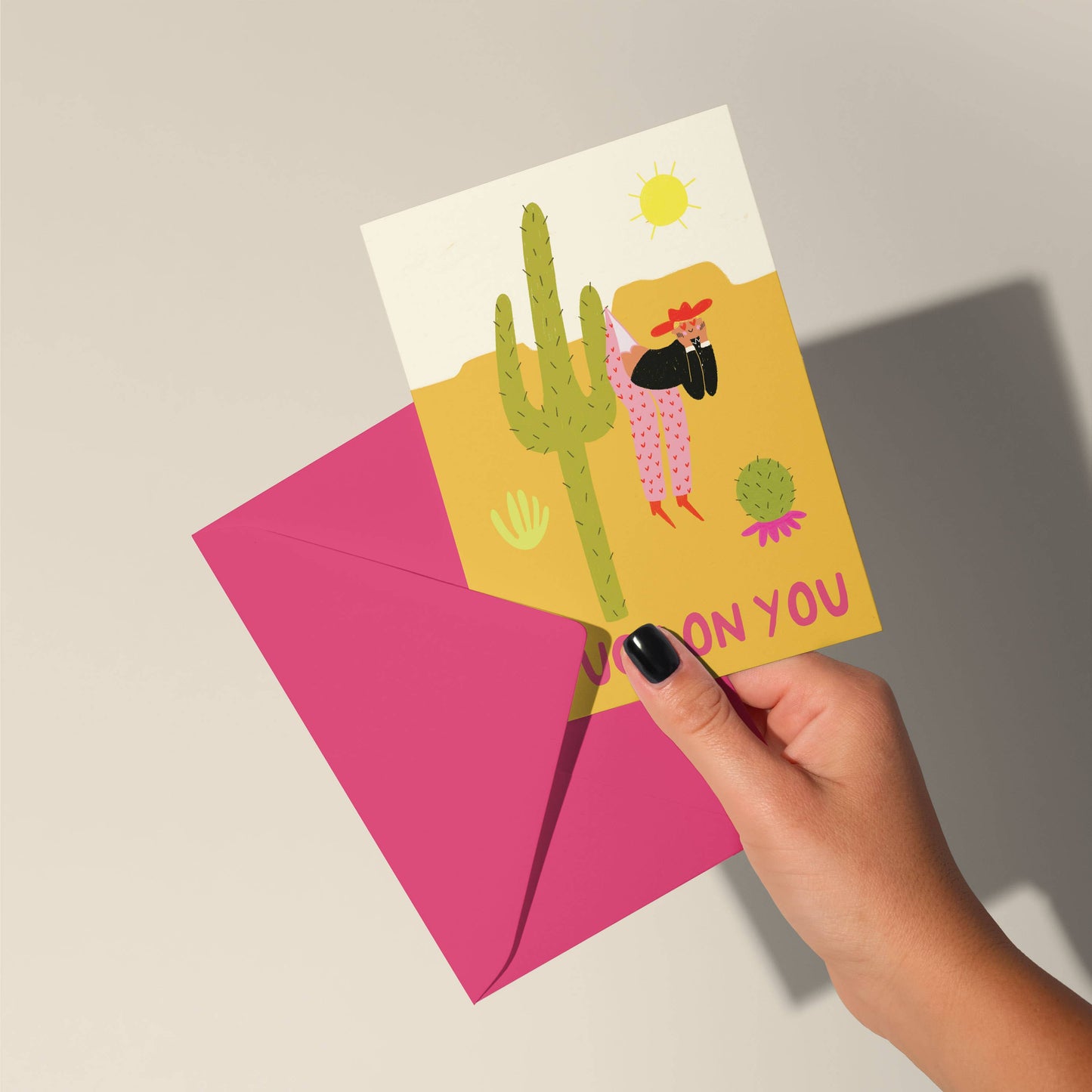 Stuck On You Valentine's Card