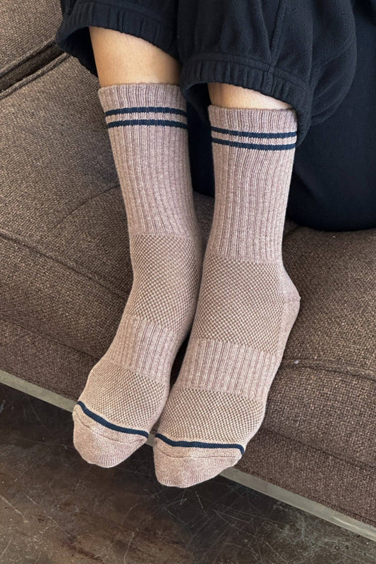 Boyfriend Socks : Cashew