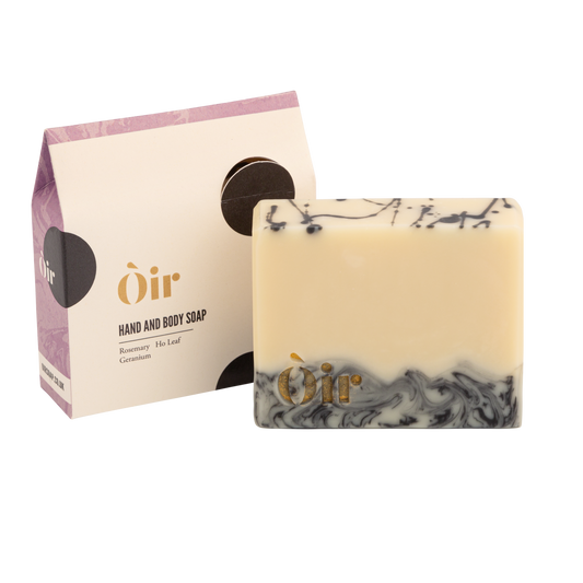 Rosemary, ho leaf, geranium hand and body soap