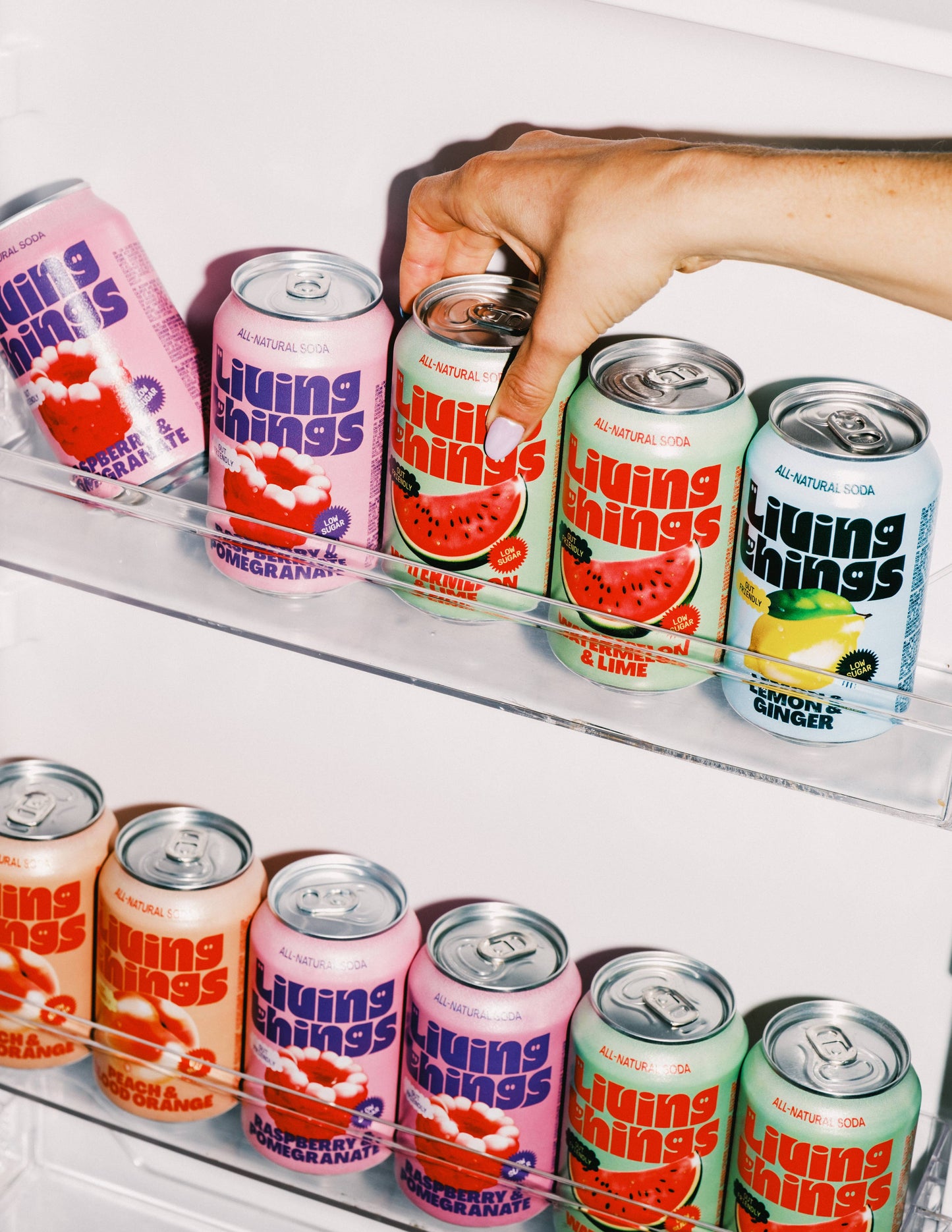 Living Things Prebiotic Soda - Peach & Blood Orange
