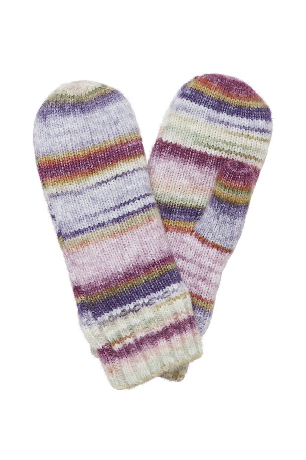 Ichi Purple Stripe Mittens