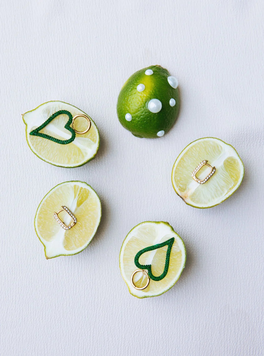 Love Earrings in Green by Bonnie