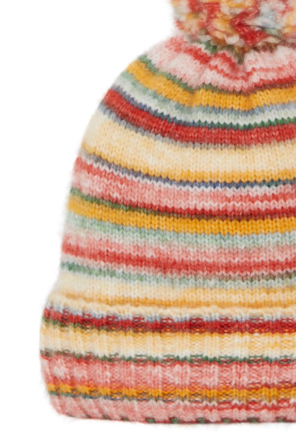 Ichi Orange Stripe Beanie Hat