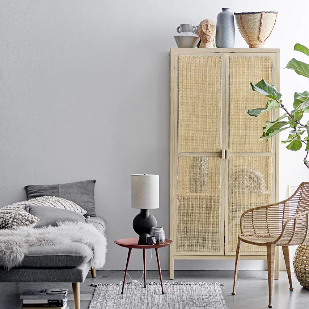 Marina Wood and Cane Wardrobe