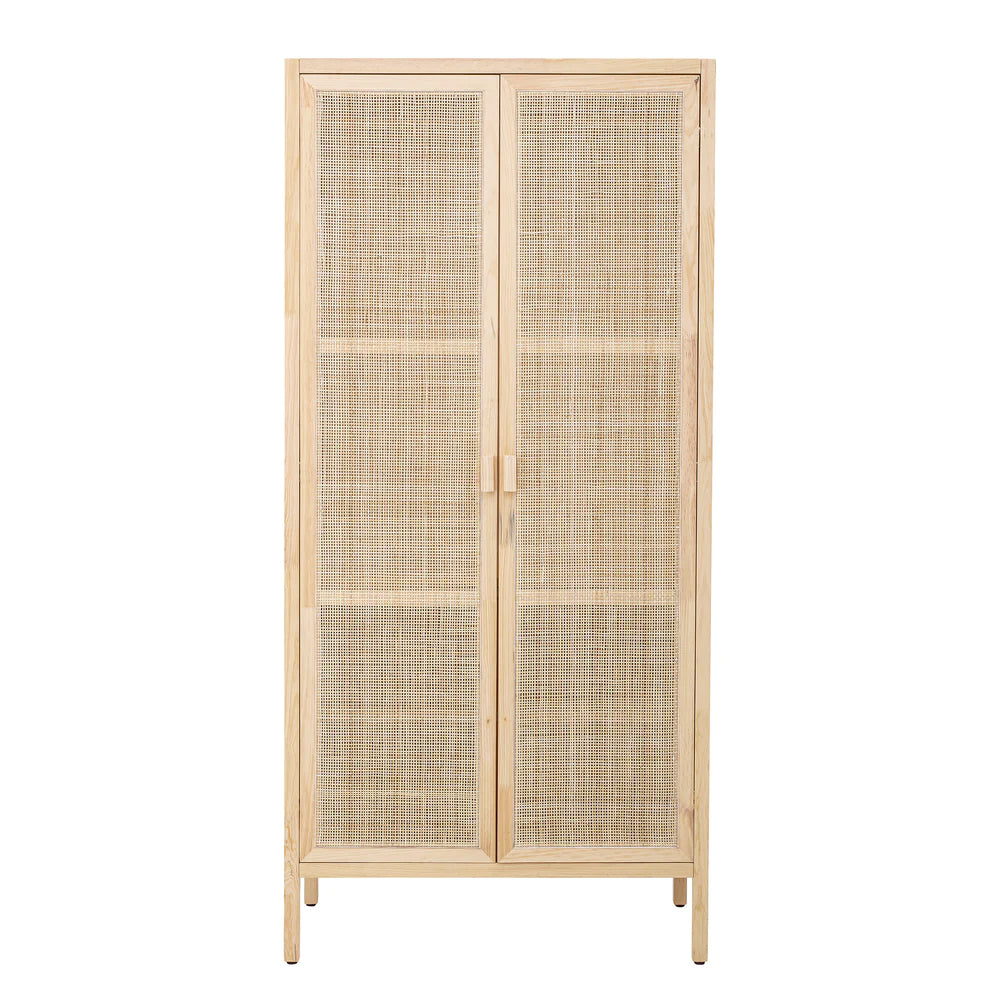 Marina Wood and Cane Wardrobe