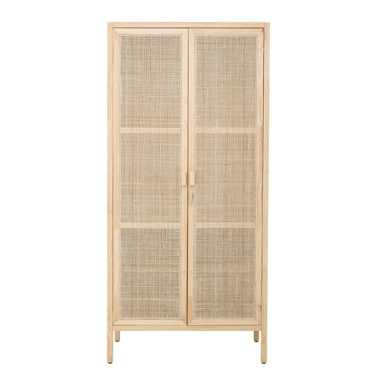 Marina Wood and Cane Wardrobe