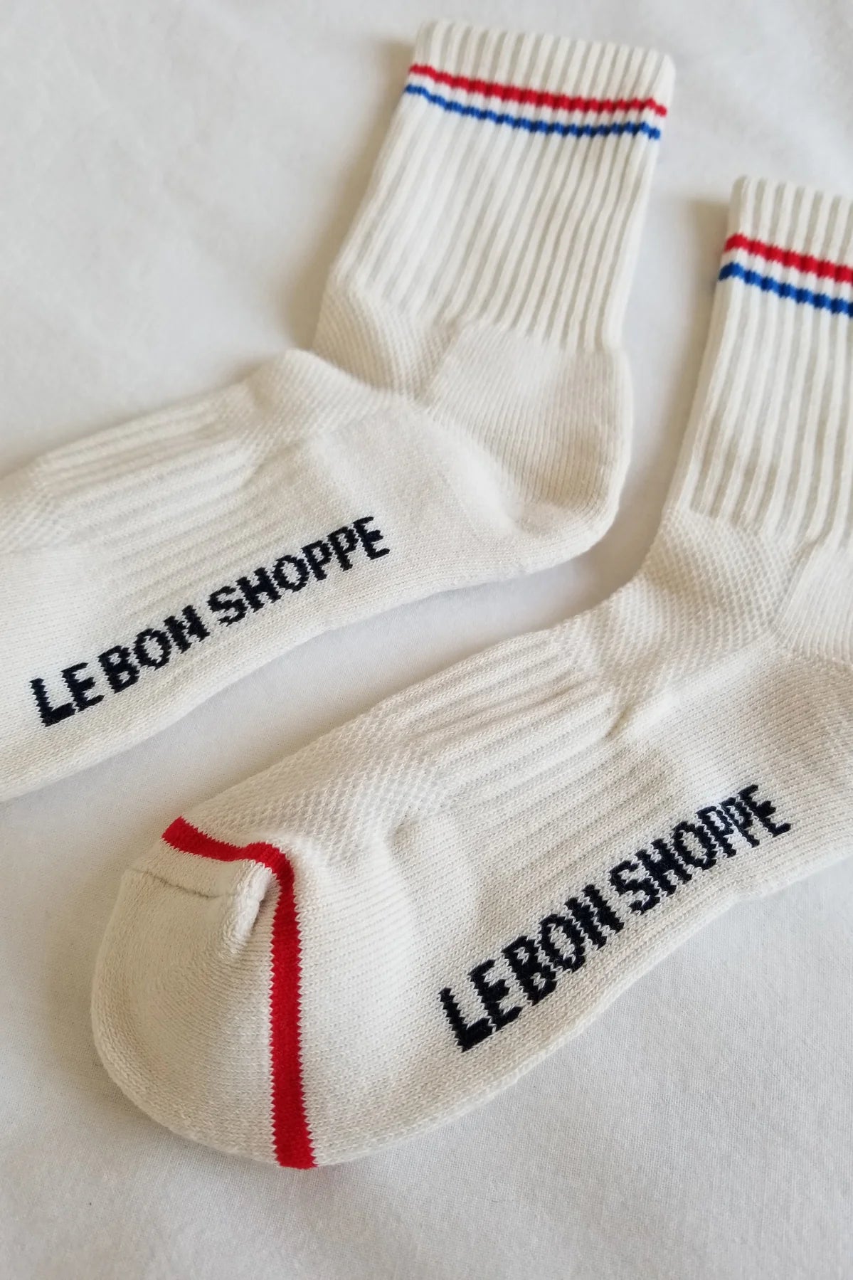 Le Bon Boyfriend Socks in Milk
