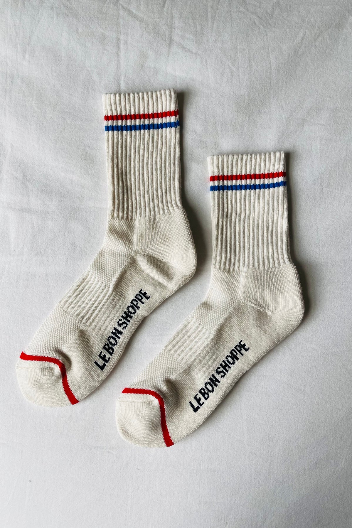 Le Bon Boyfriend Socks in Milk