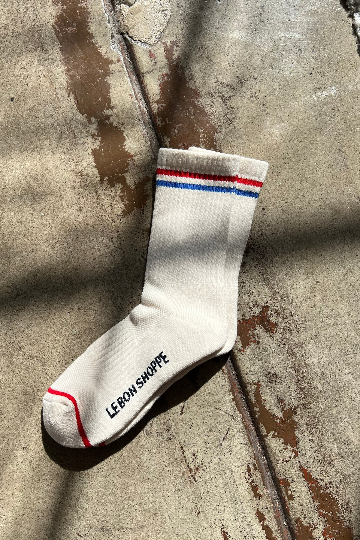 Le Bon Boyfriend Socks in Milk