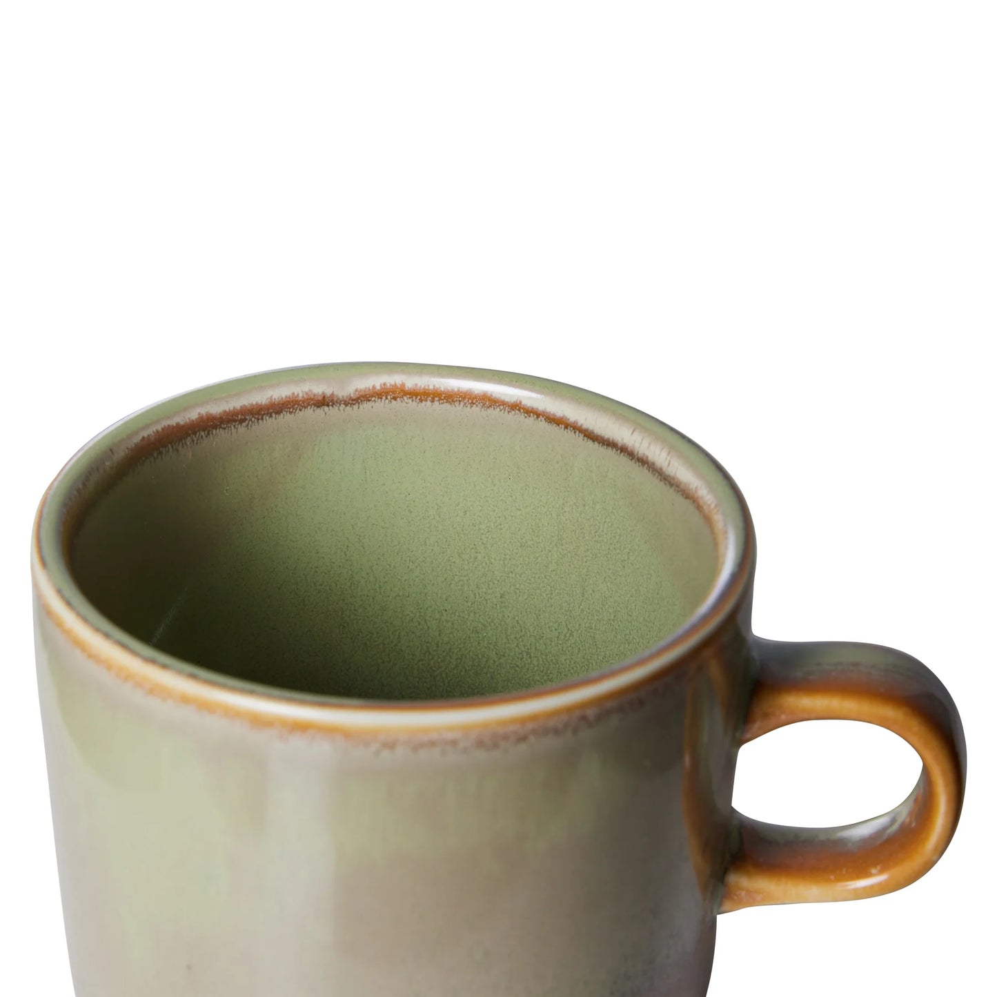 Hkliving : Chef ceramics: cup and saucer, moss green
