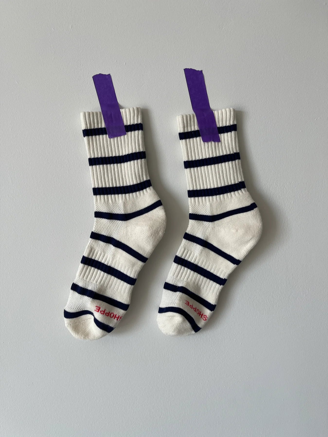 Le Bon Stripe Boyfriend Socks