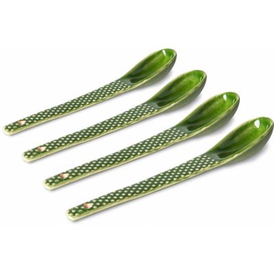 HKliving Emeralds Spoon textured Green (Set of 4)