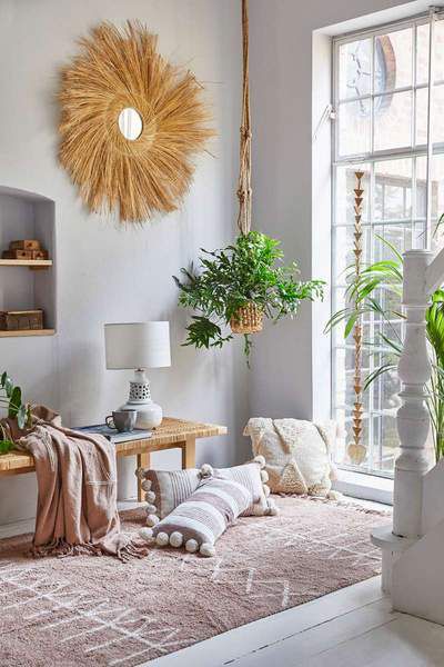 Liv Interior Palm Fibre Wall Mirror