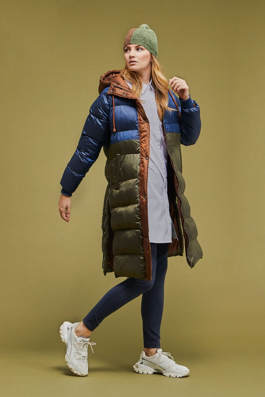 Costa Mani : Down Long Jacket Blue