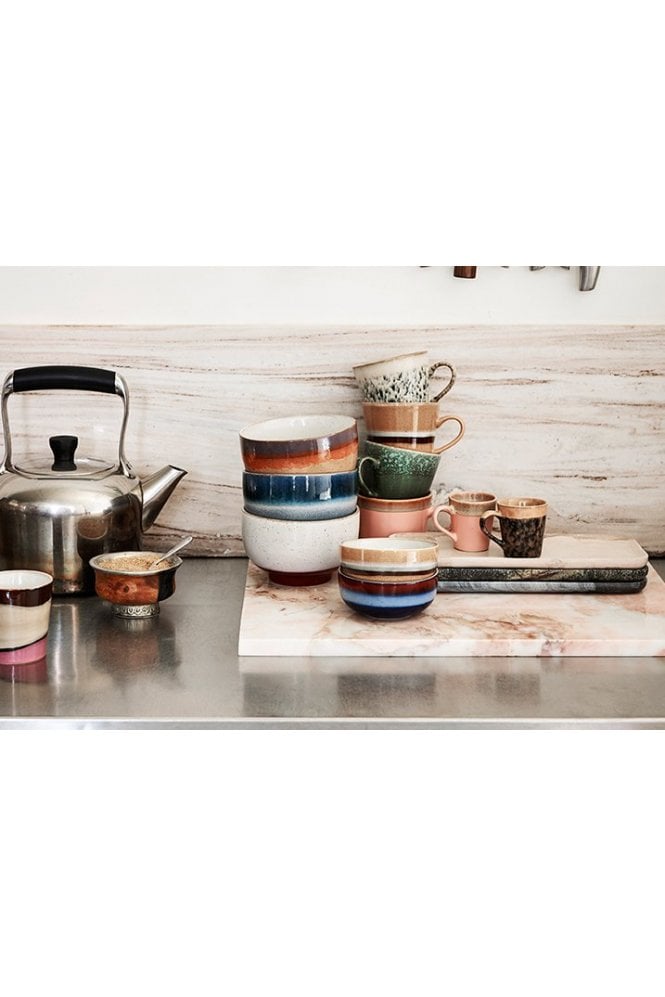 HKliving : Ceramics 70's Cappuccino Mug: Hail In Neutral