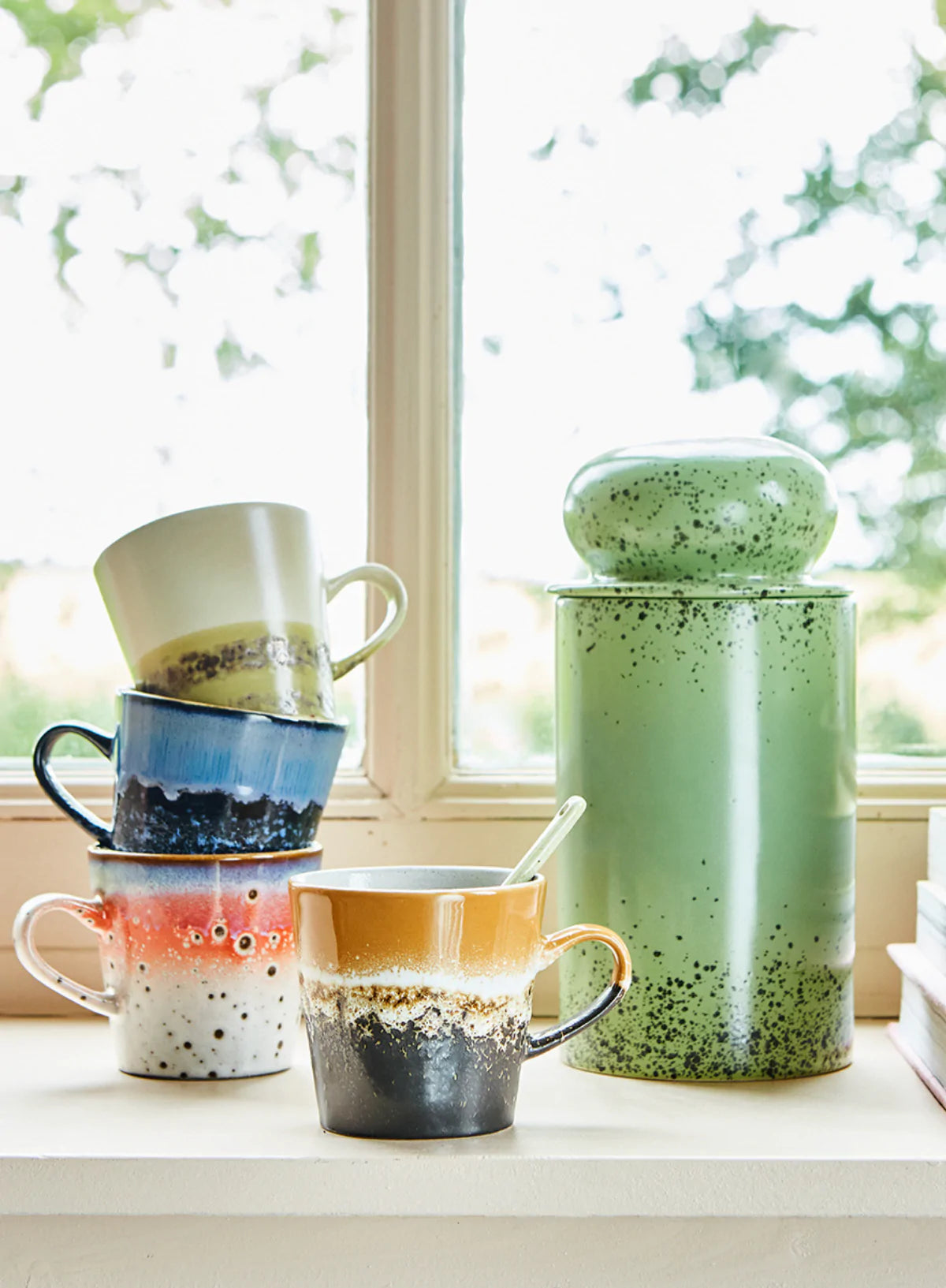 HKliving 70s Storage Jar : Kiwi