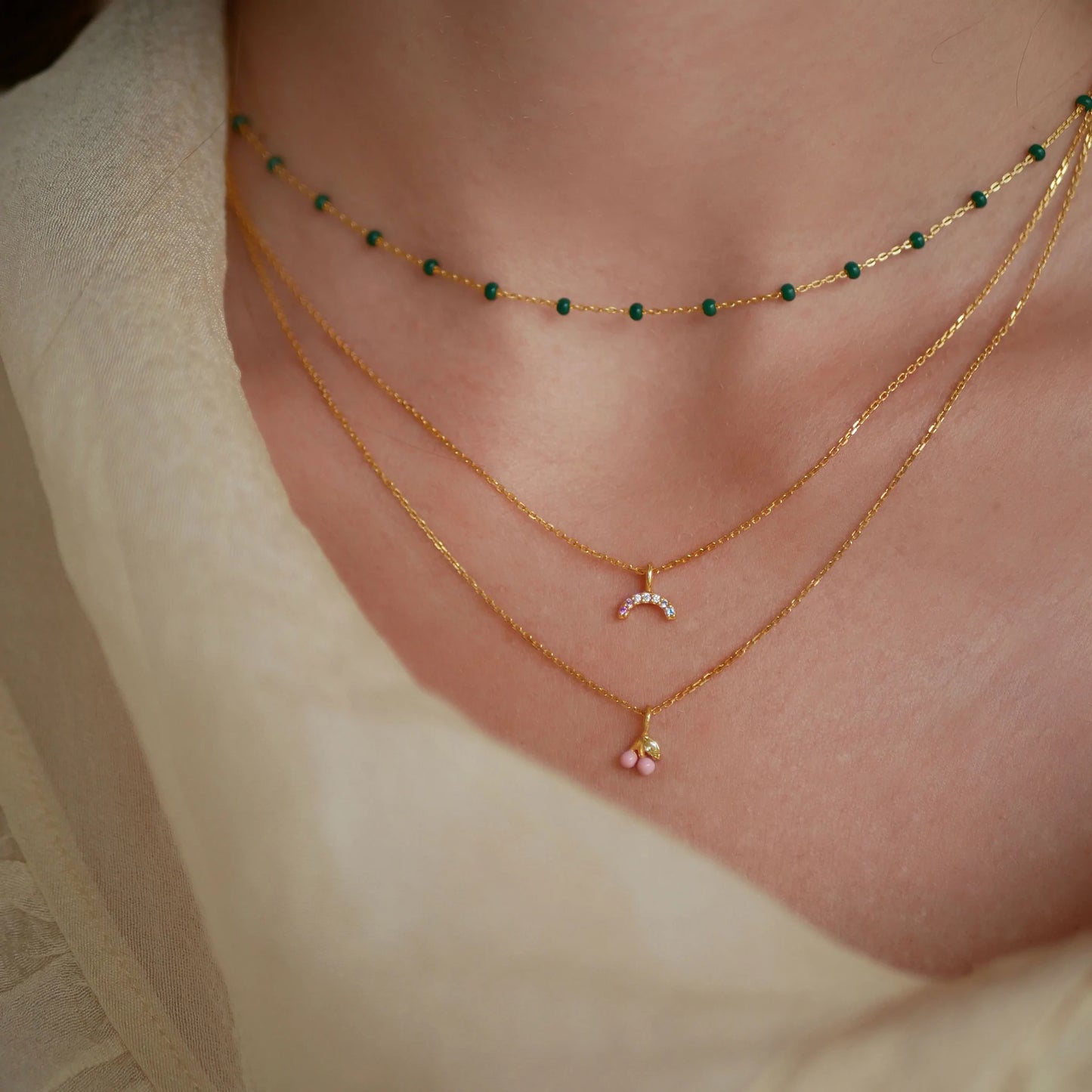 Enamel Copenhagen Lola Necklace - Green