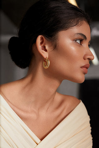 Santa Monica Gold Hoop Earrings