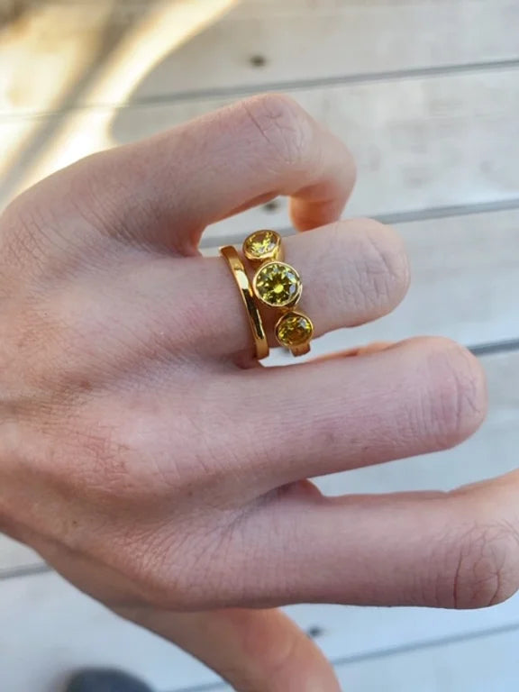 Nadine Three Crystal Citrine