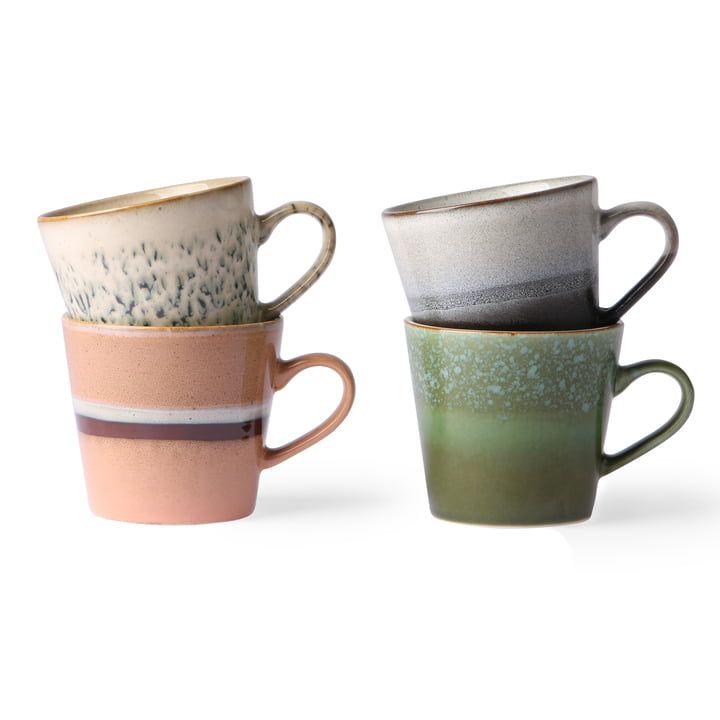 HKliving Cappuccino Mugs Set of Four