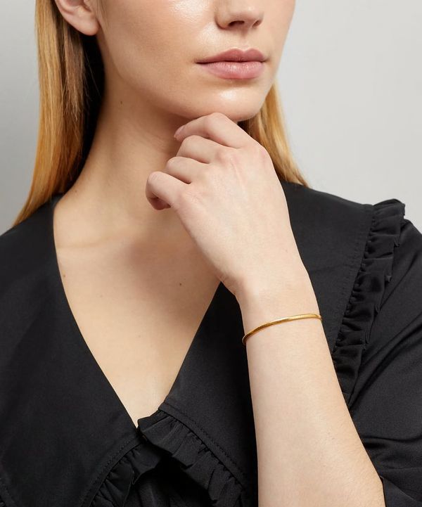 Shyla Gold-Plated Thick Snake Chain Bracelet