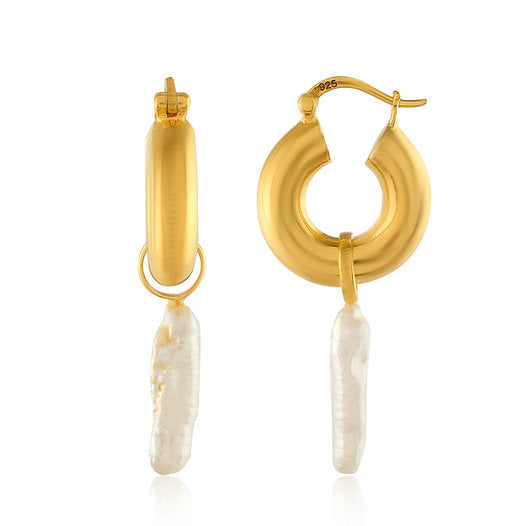 Shyla : Cassia Long Pearl Earrings
