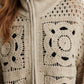 Crosette Knit Cardigan
