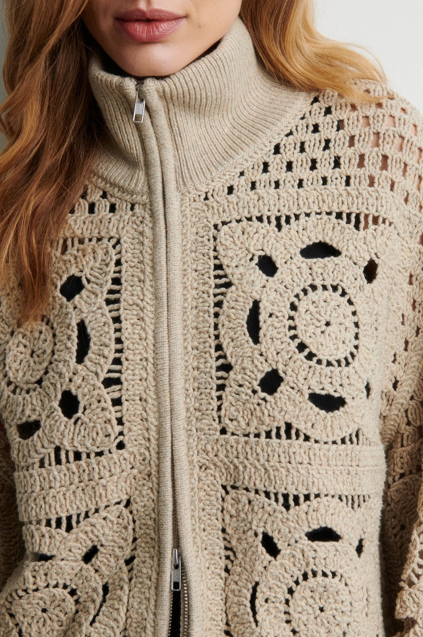 Crosette Knit Cardigan
