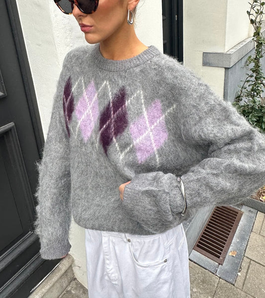 Argyle Knit Jumper