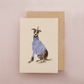 Whippet Dog Birthday Card, Friendship Celebration