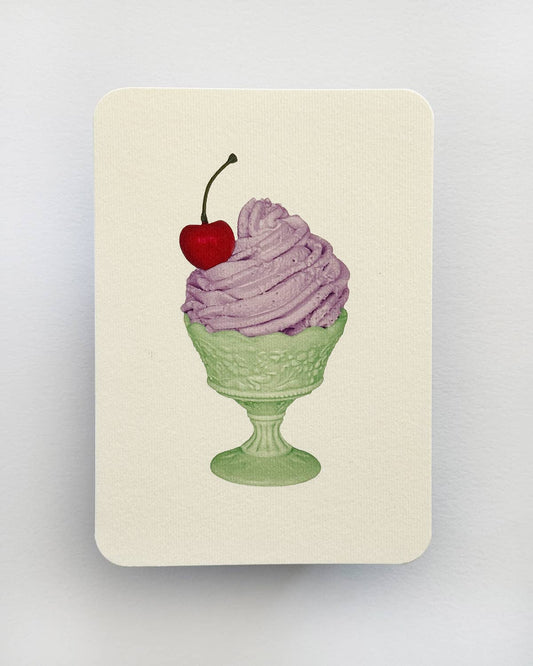 Lavender Chantilly Cream Greeting Card: Individual
