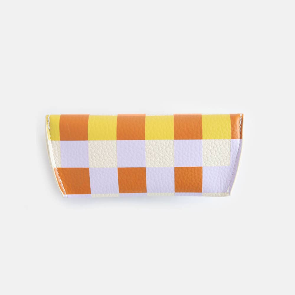 Multi Check Flap Glasses Case
