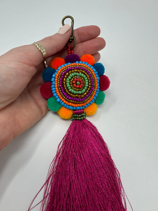 Tassel Beaded Keyring