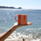 Striped Mug Pink Orange