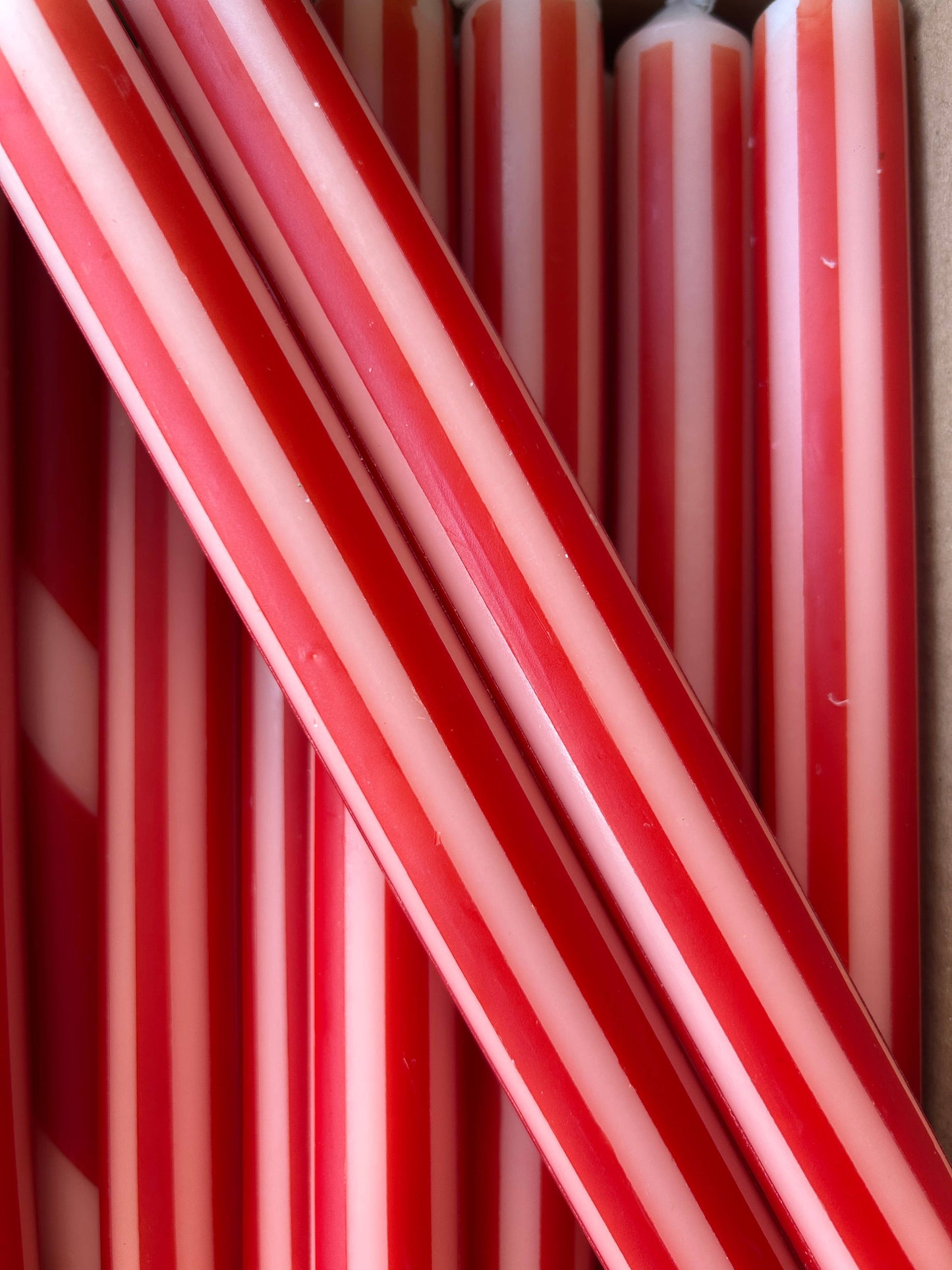 AUTUMN PINSTRIPES INDIVIDUAL : Apricot/rust red